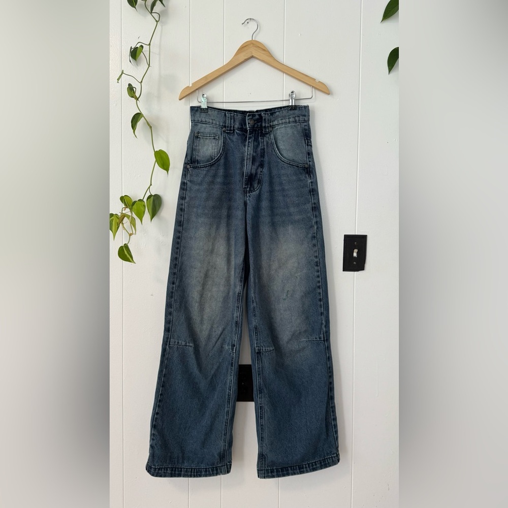 Jaded London Colossus Baggy Jeans Midwash Size 26